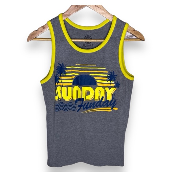 Hybrid Sunday Funday Retro Tank Top Small - Picture 1 of 4